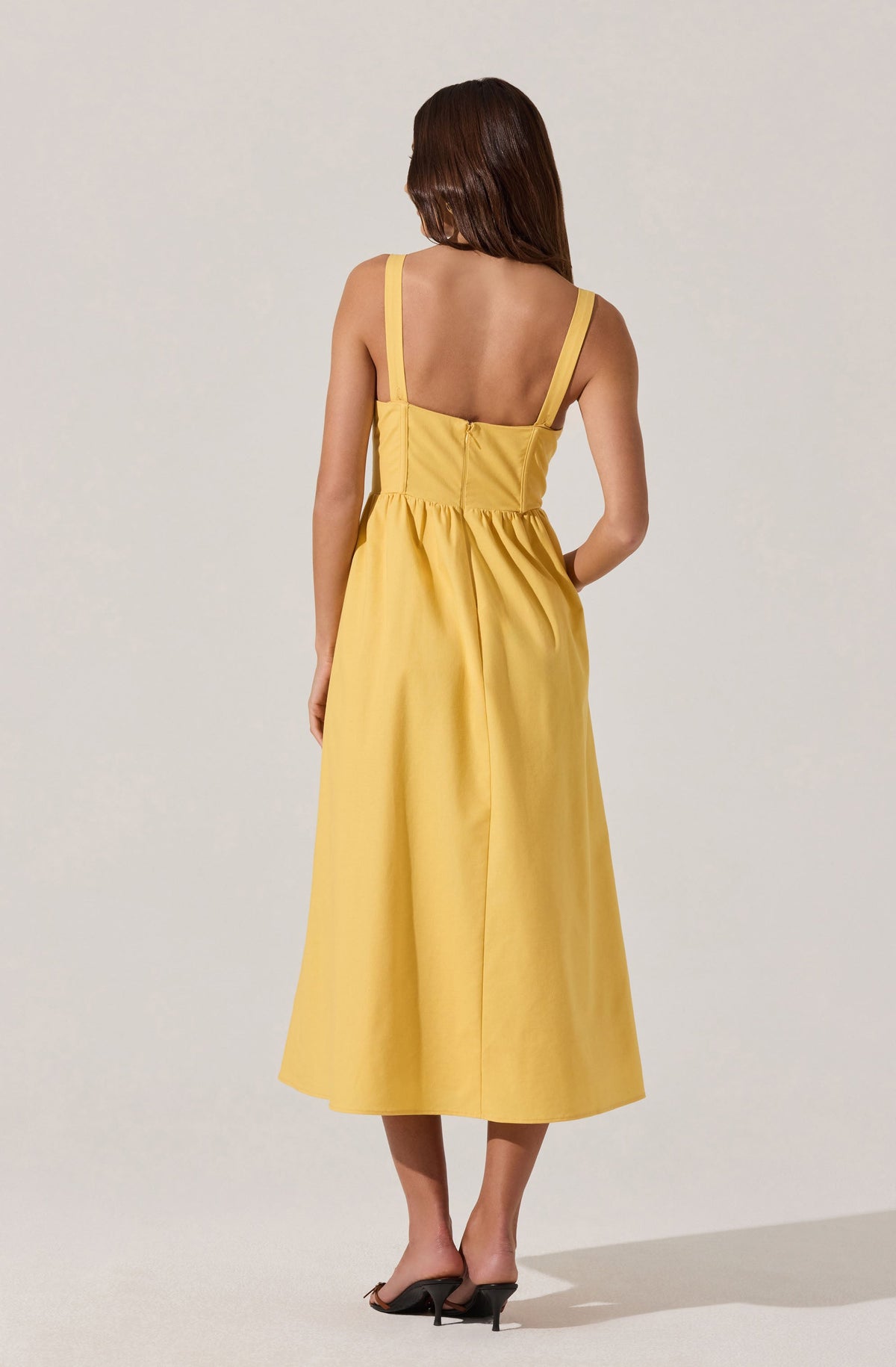 Sweetheart Corset Linen Dress