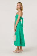 Eyelet tube dress