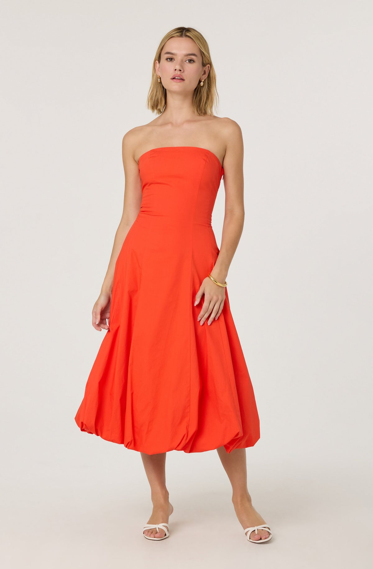 Lace back bubble dress