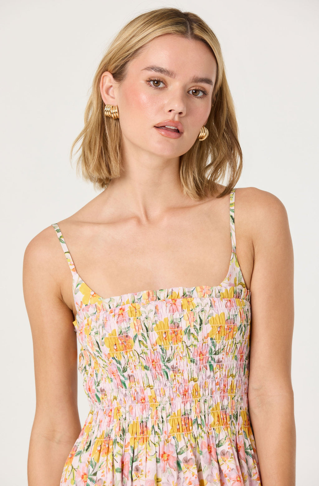 Smocked bust dress