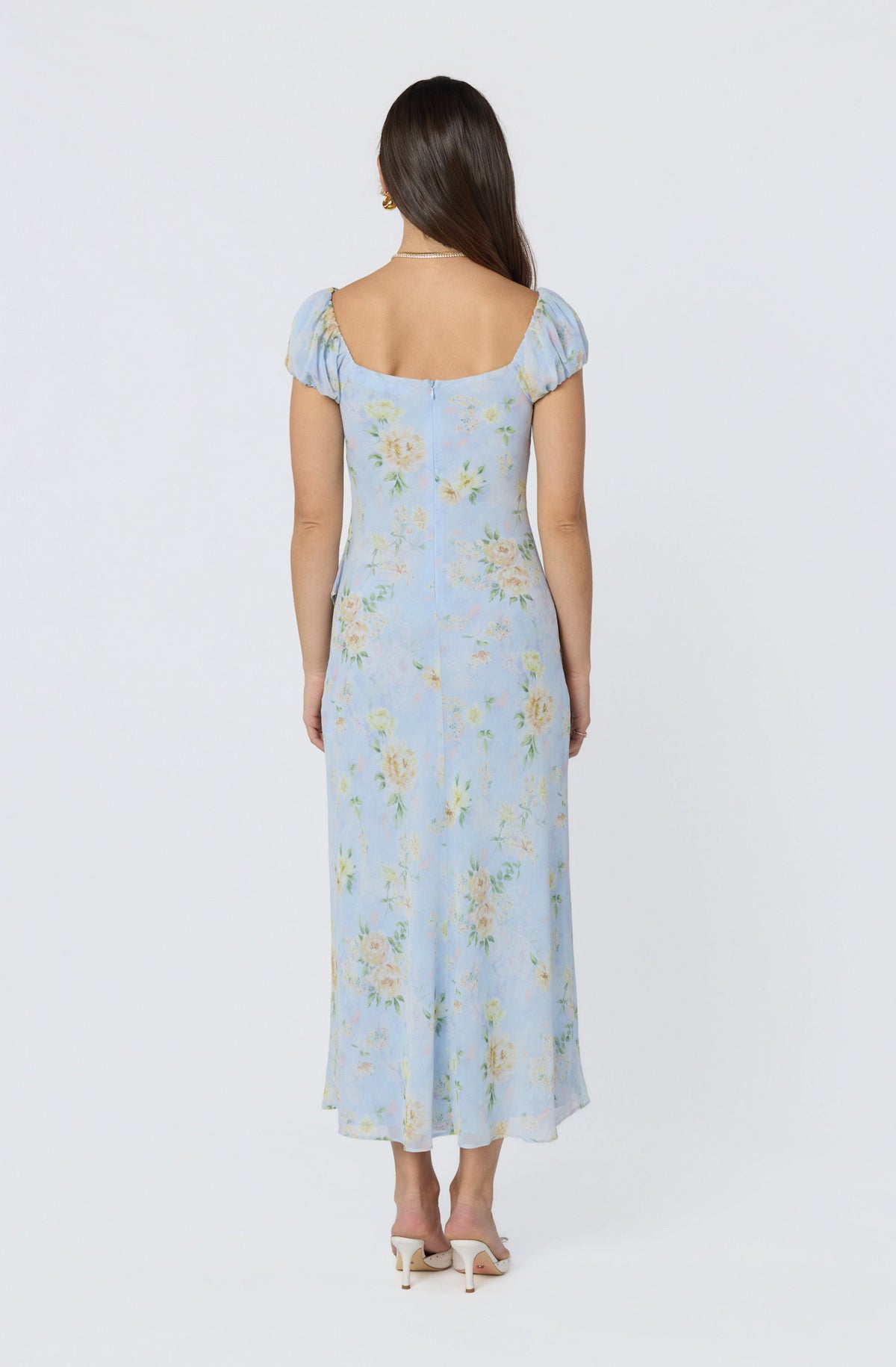 Florence Floral Puff Sleeve Maxi Dress