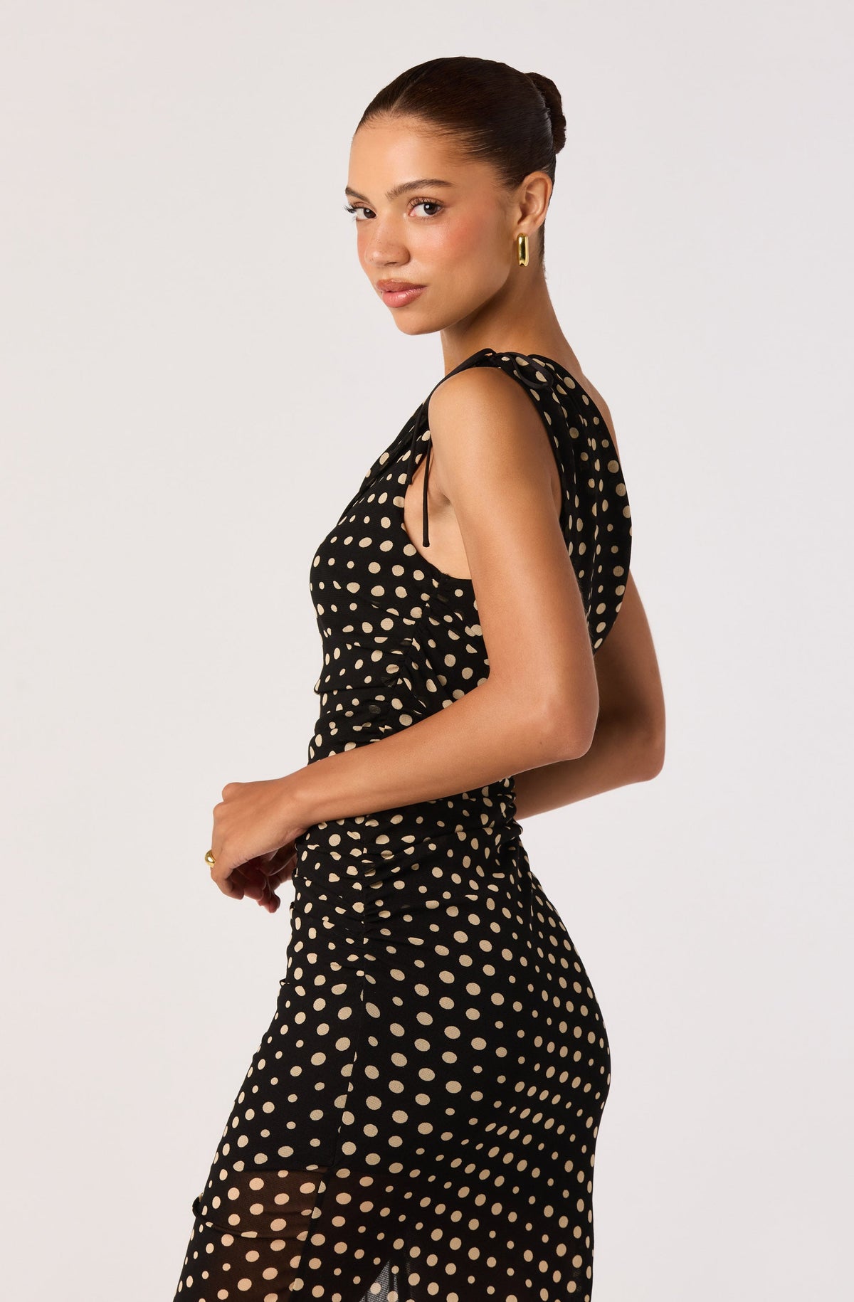 Esmeraude One-Shoulder Midi Dress
