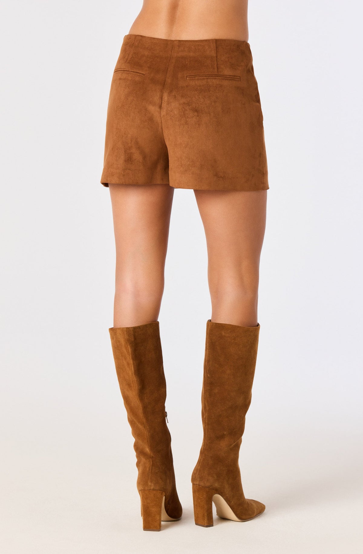 Suede Mini Skort