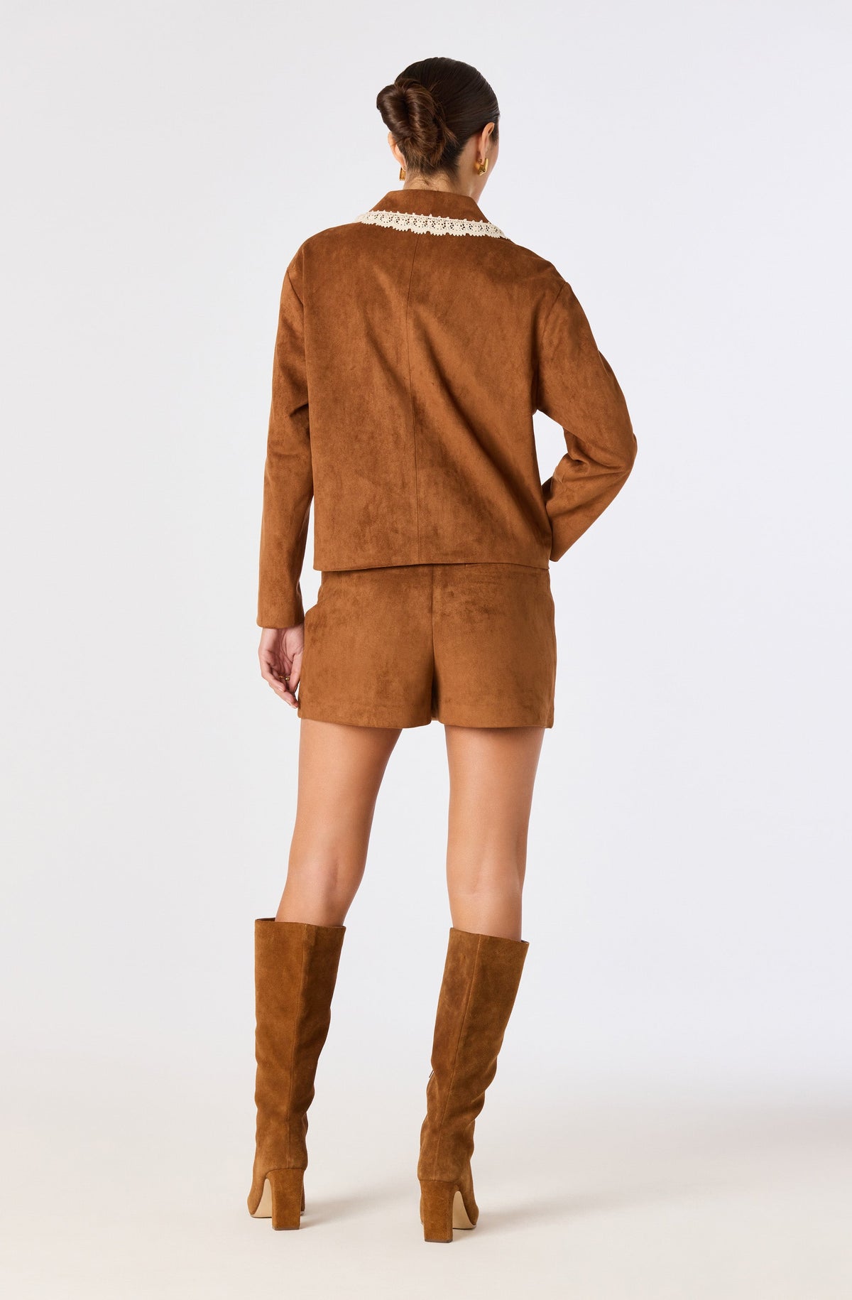Suede Mini Skort