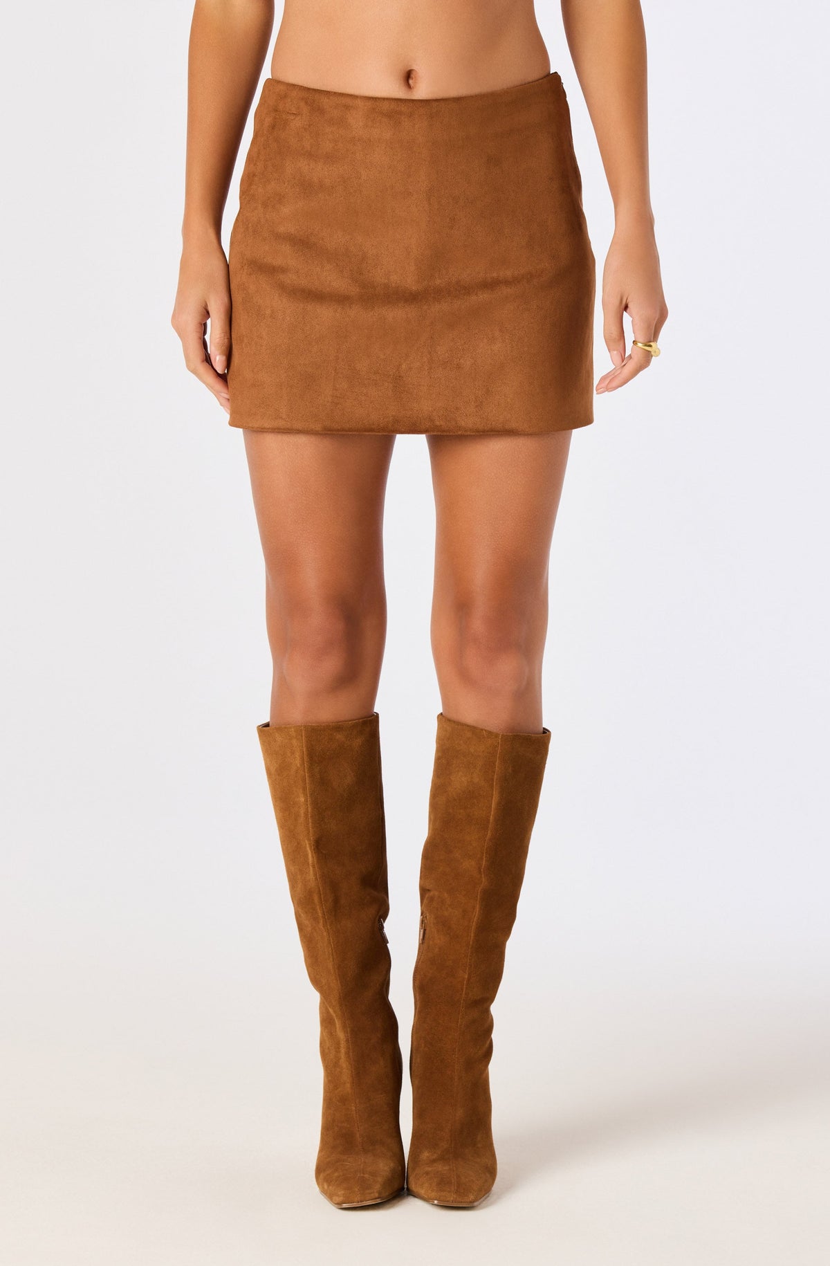 Suede Mini Skort