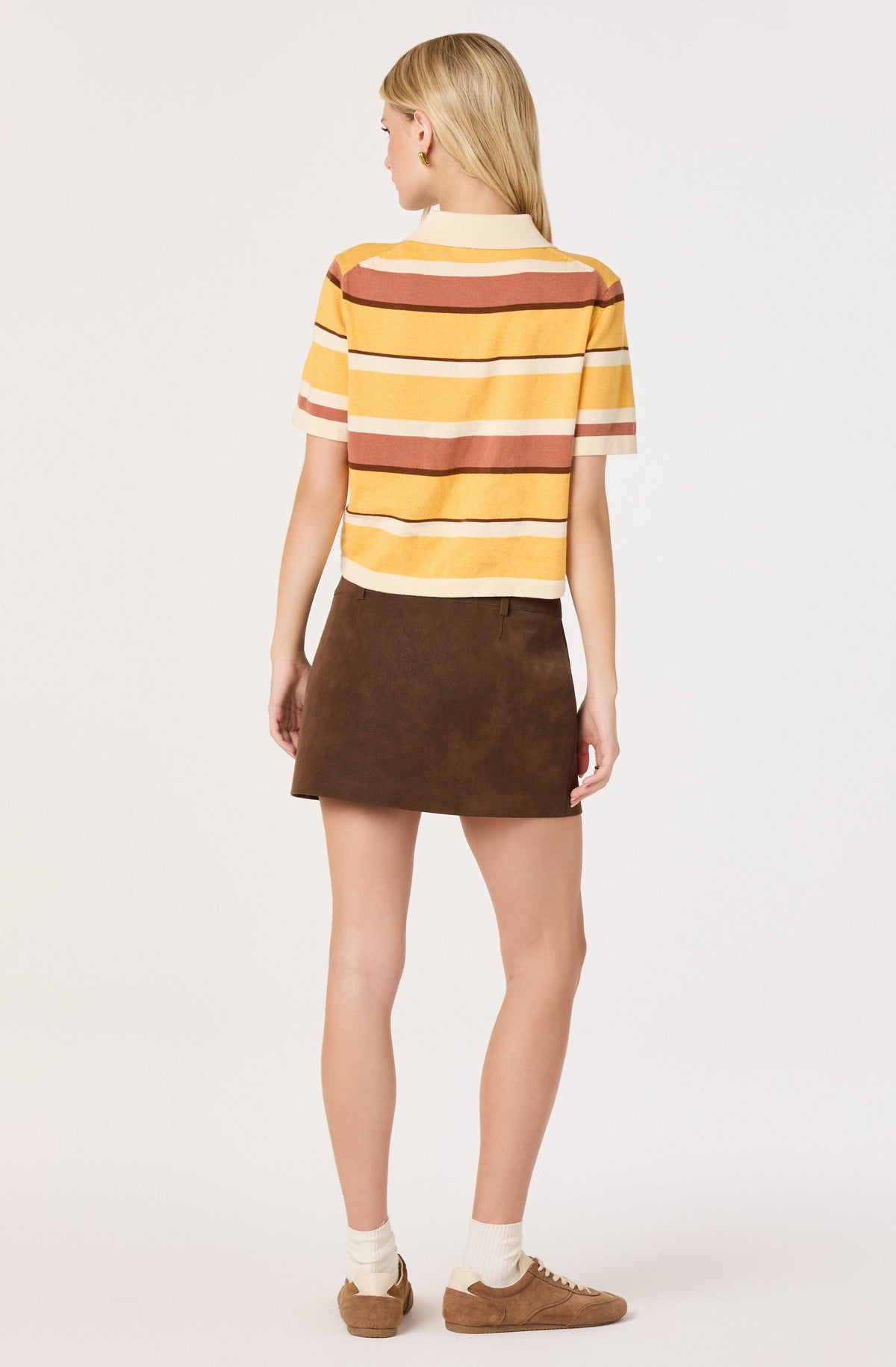 Arielle Faux Suede Mini Skort