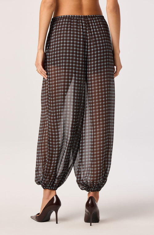 Airen Semi-Sheer Balloon Pants
