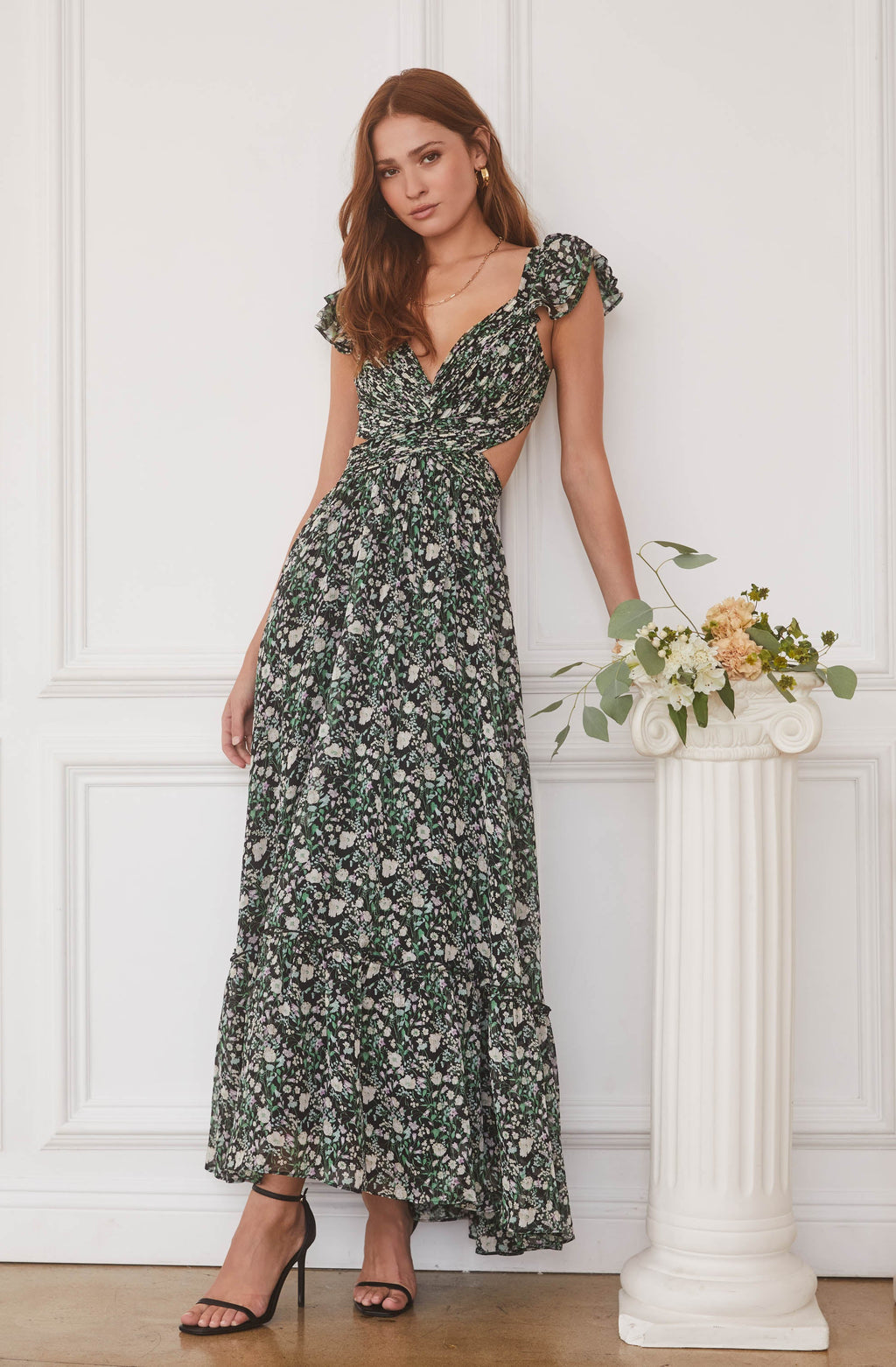 Primrose Floral Strappy Back Maxi Dress
