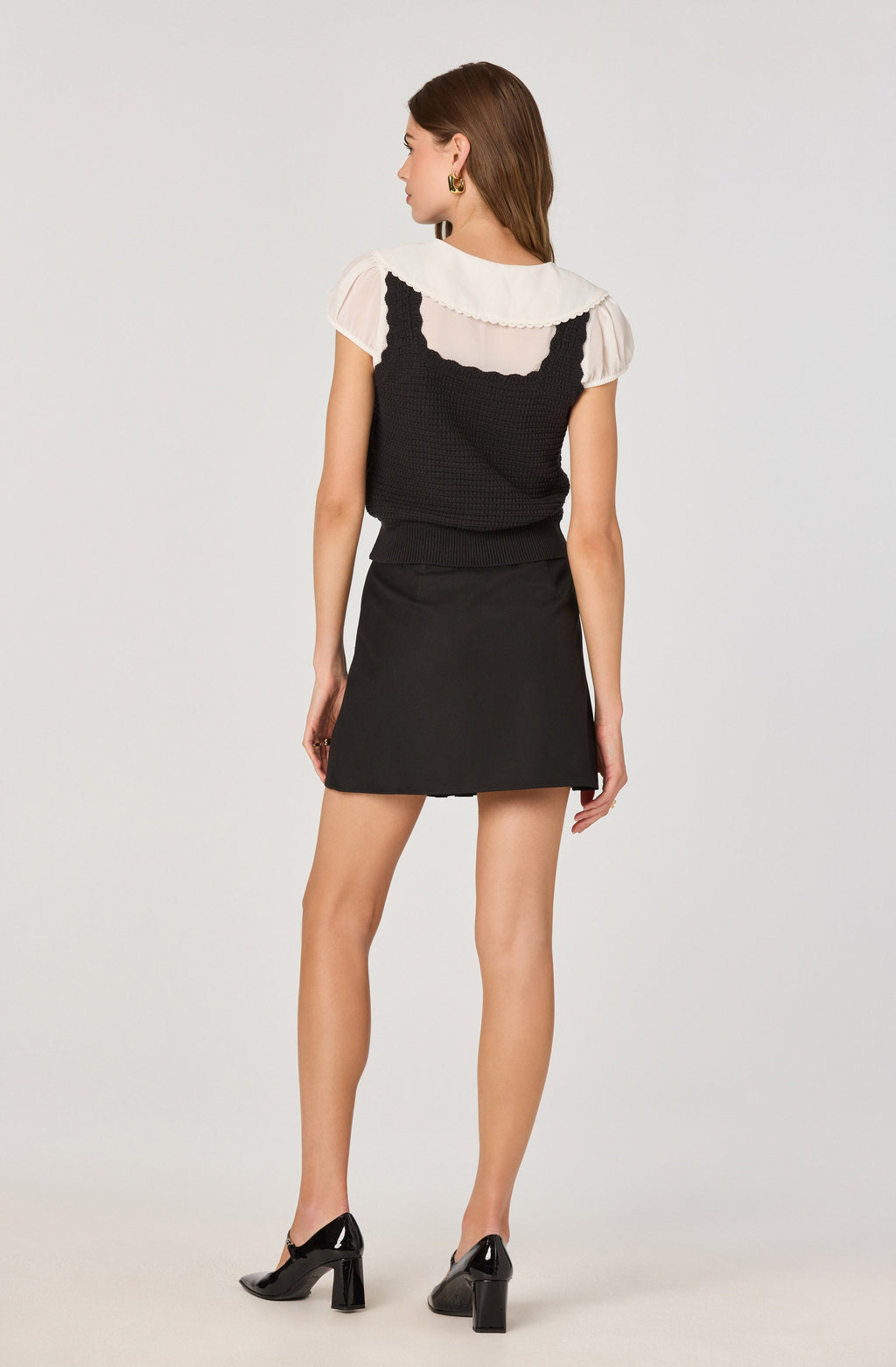 Peter Pan Collar Sweater Top