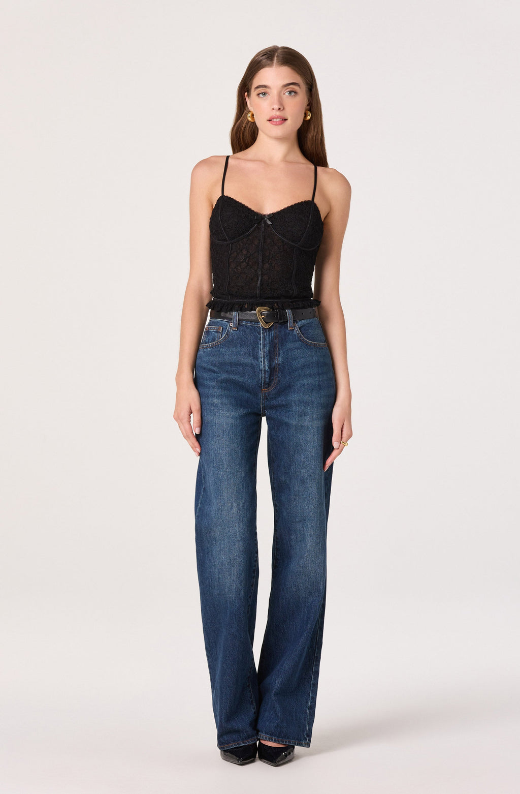 Lace Sweetheart Bustier Top