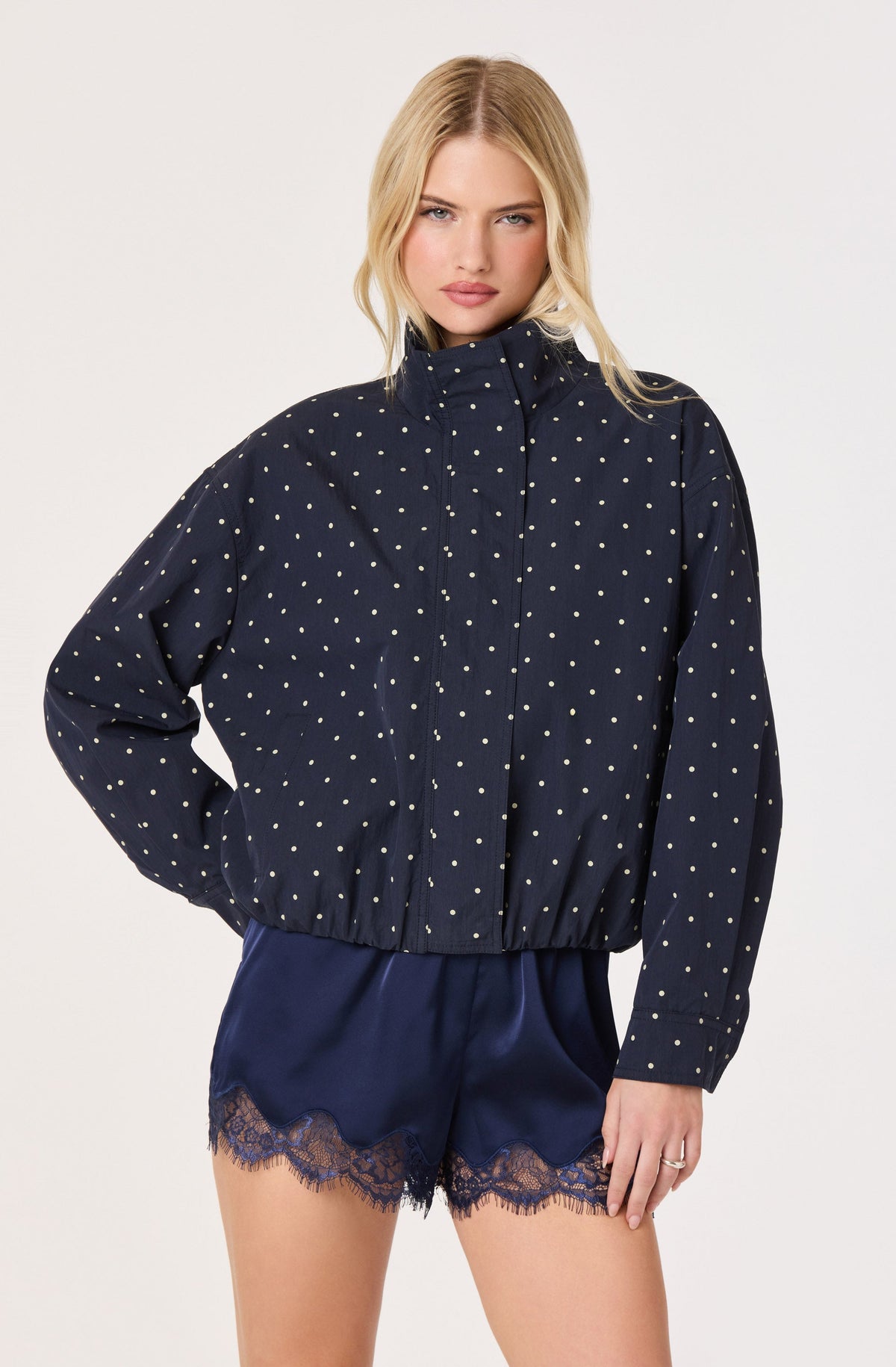 Cooper Funnel-Collar Bomber Jacket