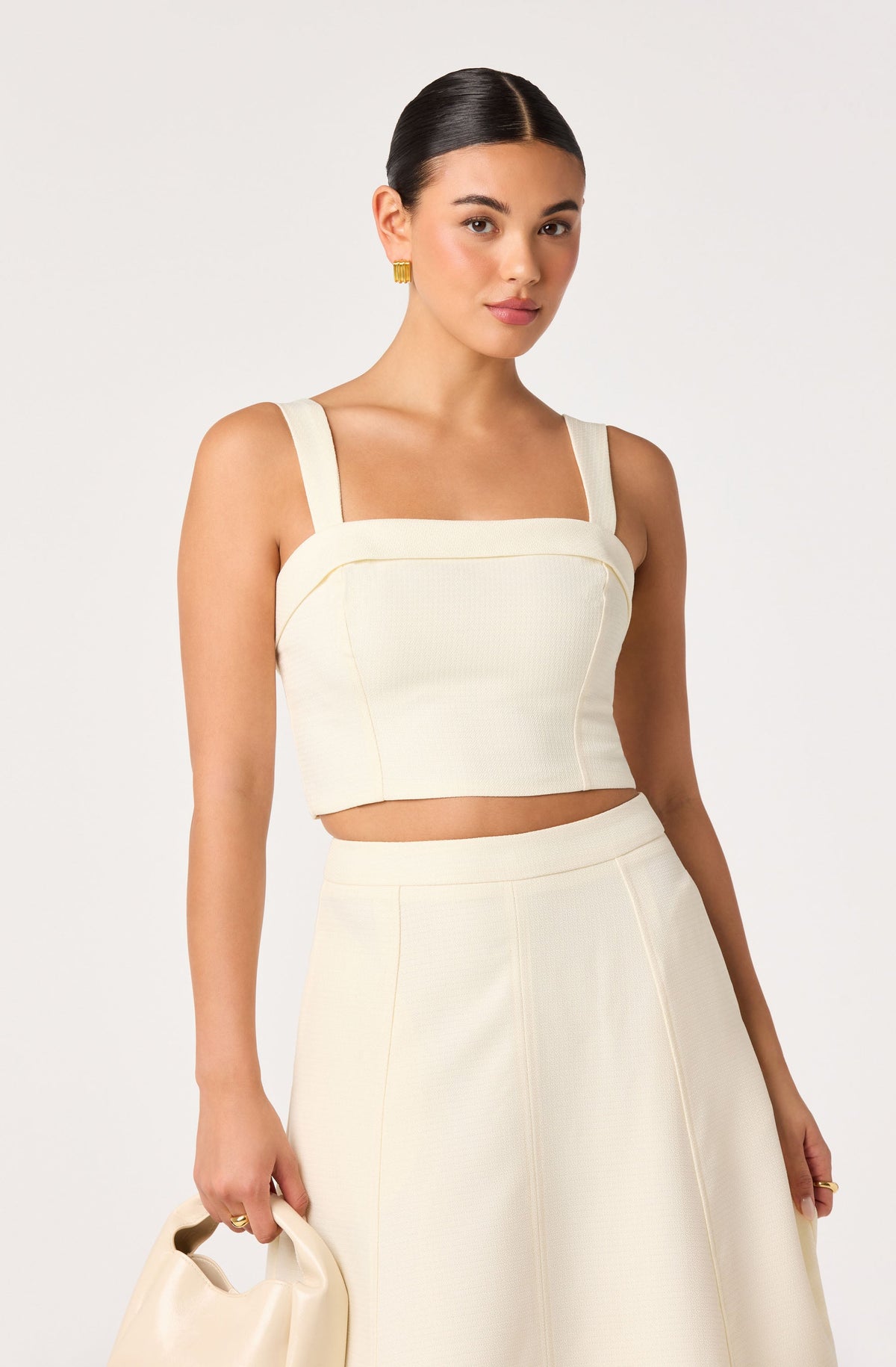 Kinslee Square Neck Cropped Top