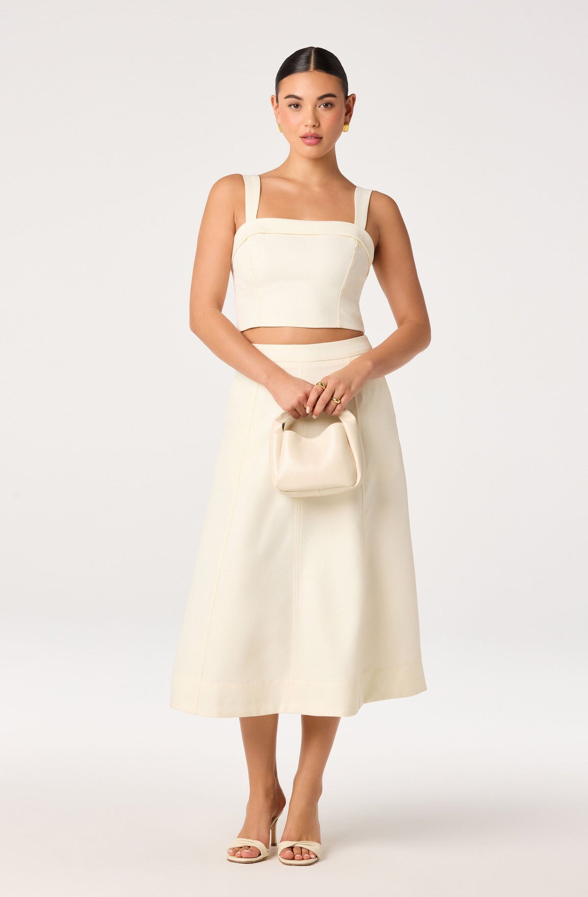 Kinslee Square Neck Cropped Top