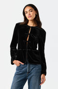 Zahra Velvet Frog Closure Jacket