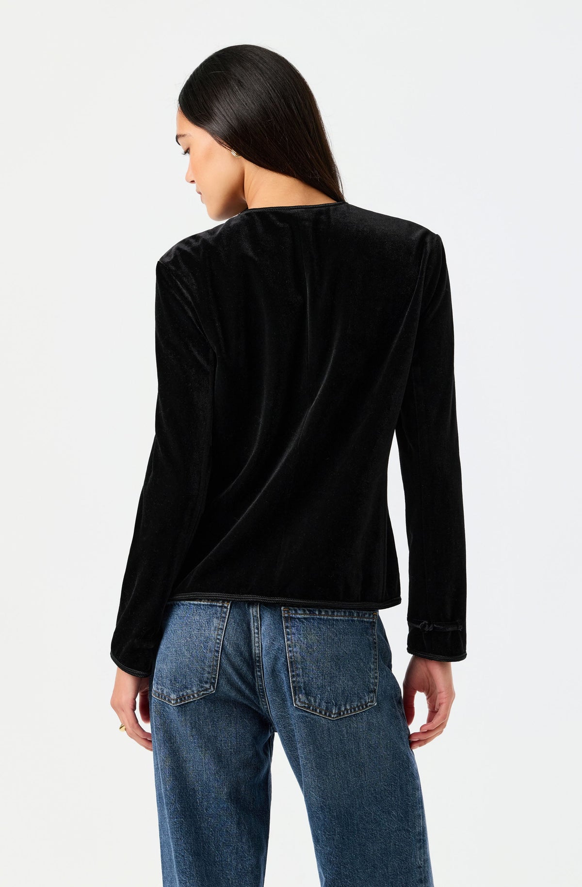 Zahra Velvet Frog Closure Jacket