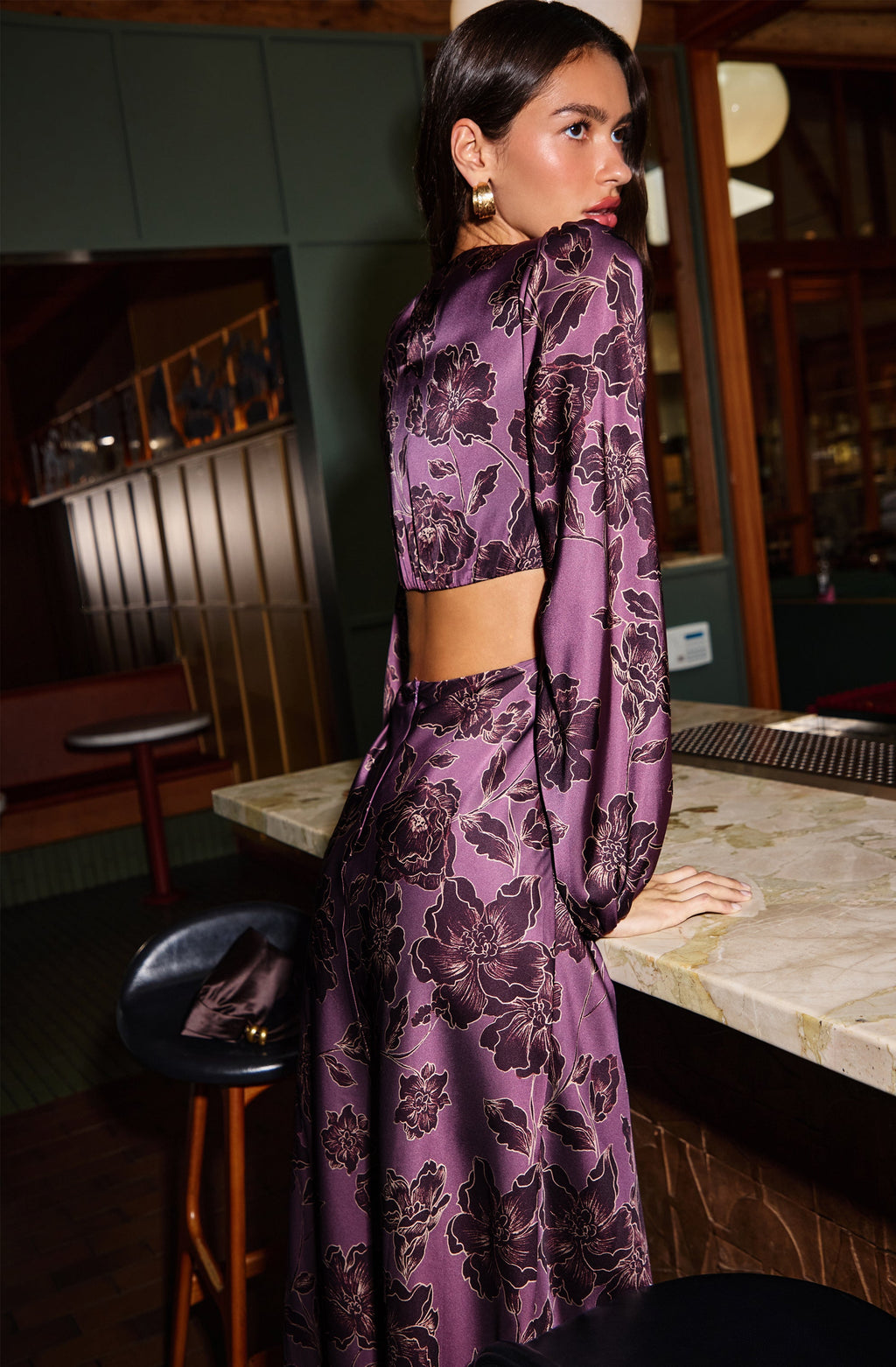 Quinn Floral Cutout Maxi Dress